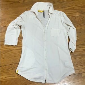 Lole button down 3/4 sleeve top